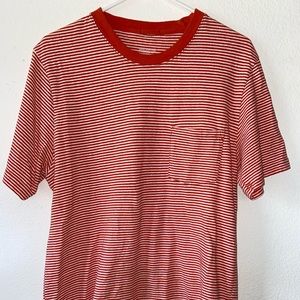 Urban Outfitters Orange Stripe Tee